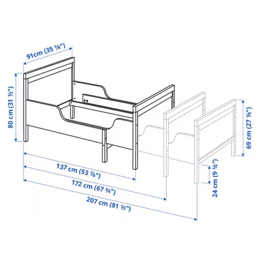 Cama criança extensível - IKEA