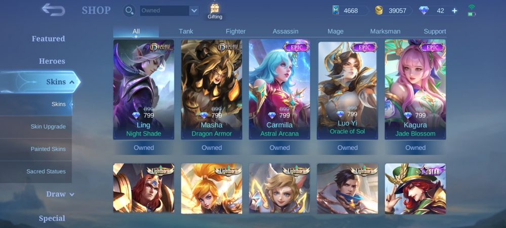 Аккаунт mobile legends