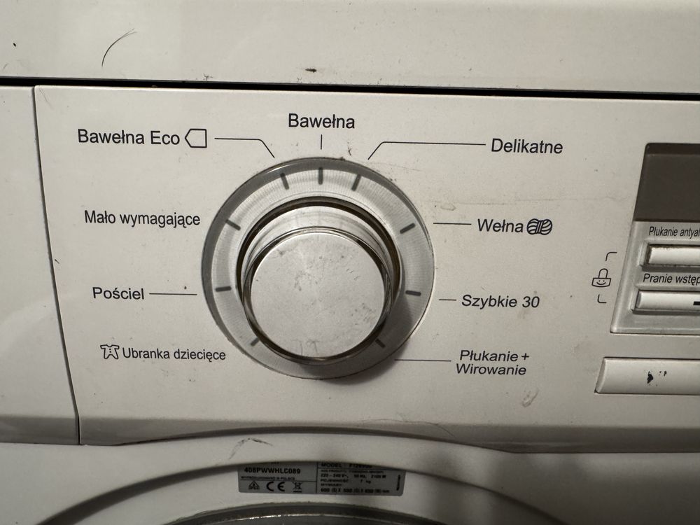 Pralka LG 7kg F12B9QD 1200 obrotów inwerter