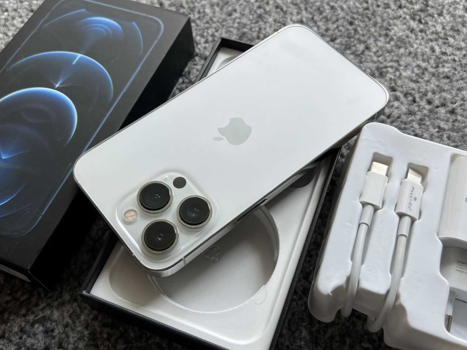 iPhone 13 Pro 128GB Silver Srebrny White Biały Bateria 97% SZKŁO