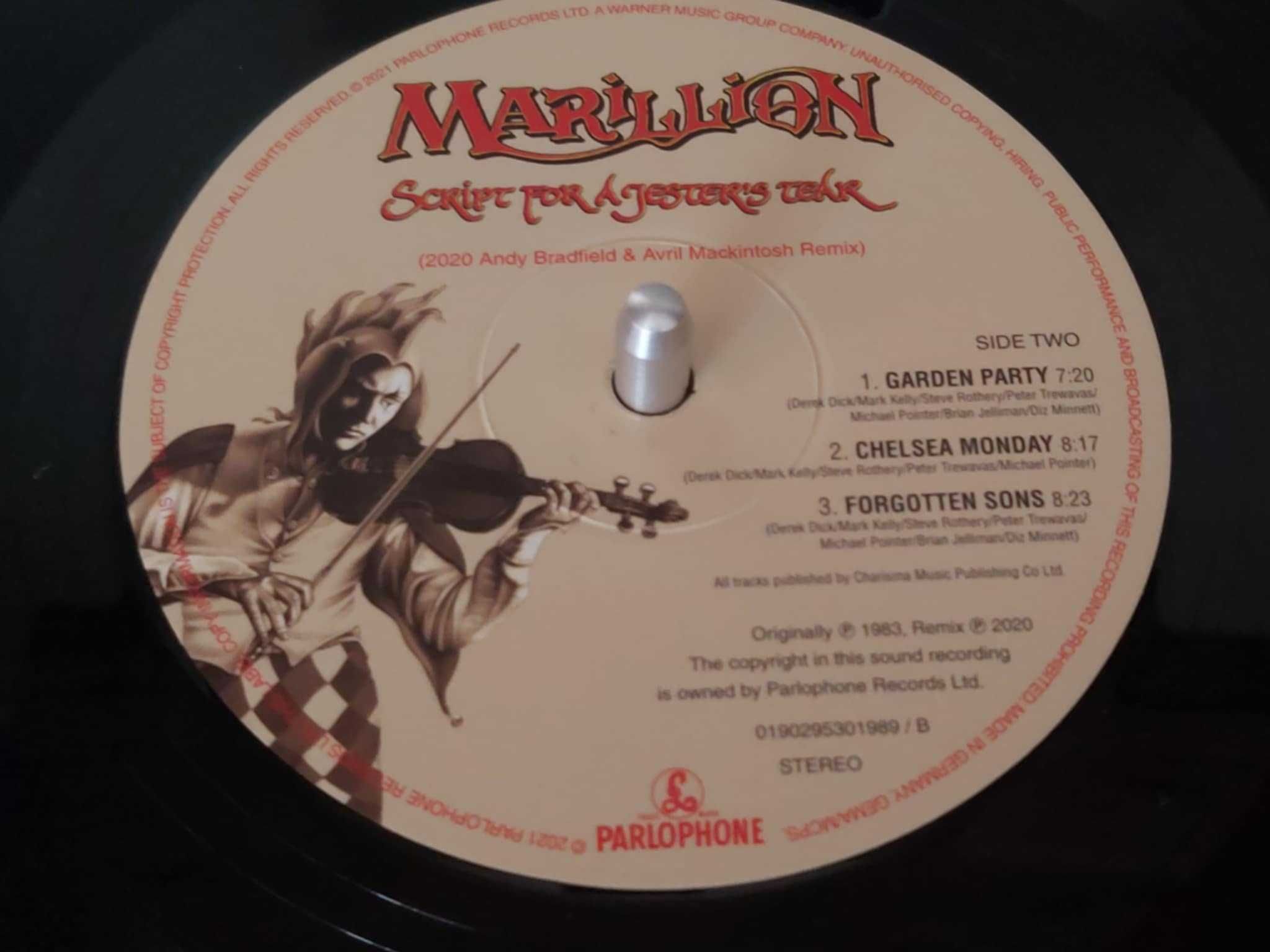 Marillion ‎– "Script For A Jester's Tear" (2020 Remix) - winyl
