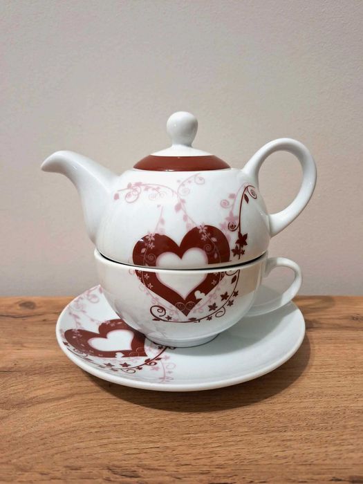 dzbanek Z Filiżanką Zaparzacz Zestaw Do Herbaty Tea For One
