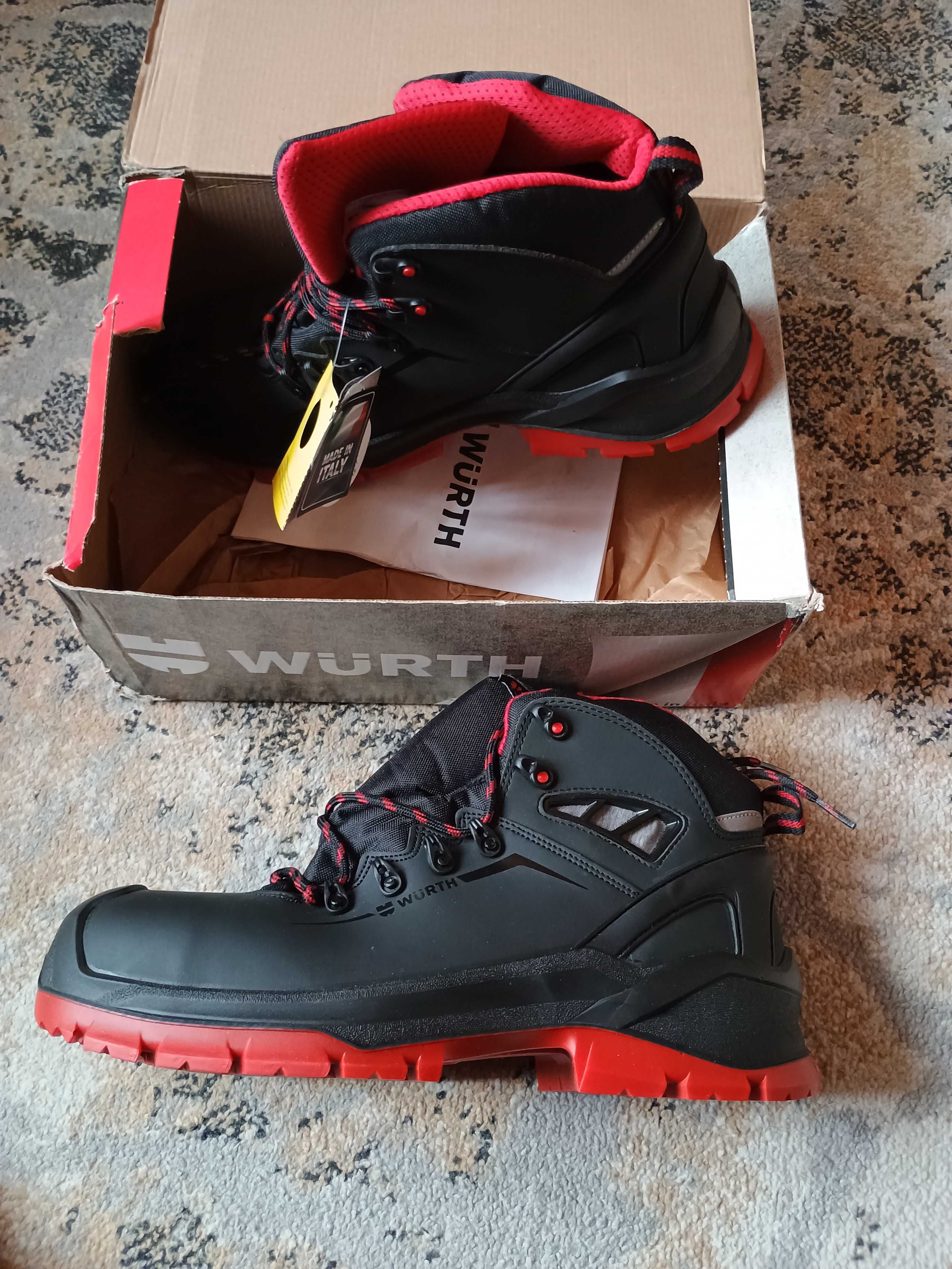 Buty Robocze Wysokie Oddychające Wytrzymałe PRO AIR S3 r. 46 WURTH