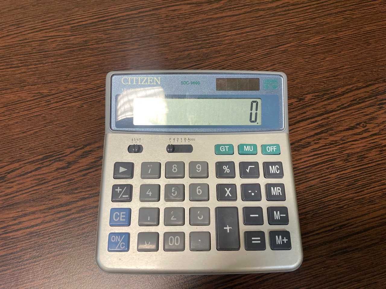 Калькулятор Citizen SDC-9690