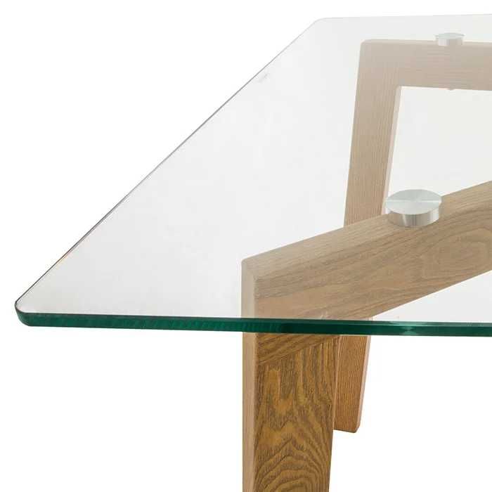 Mesa com tampo de Vidro contemporânea.