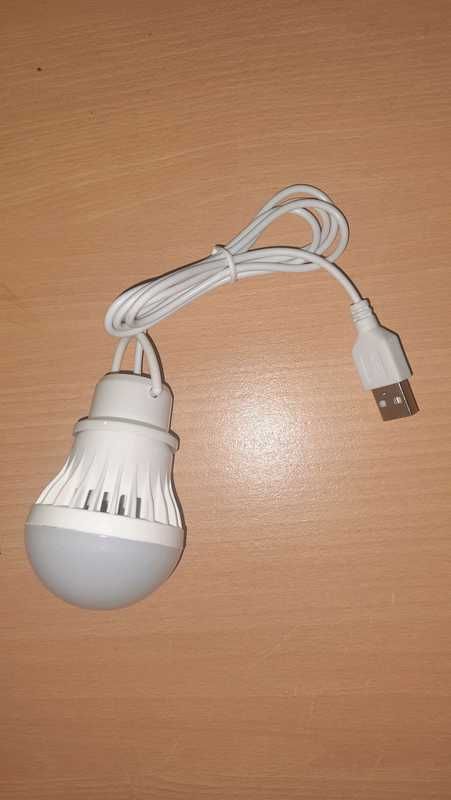 Лампочка з юсб/usb роз'ємом 3 w лампа світлодіодна