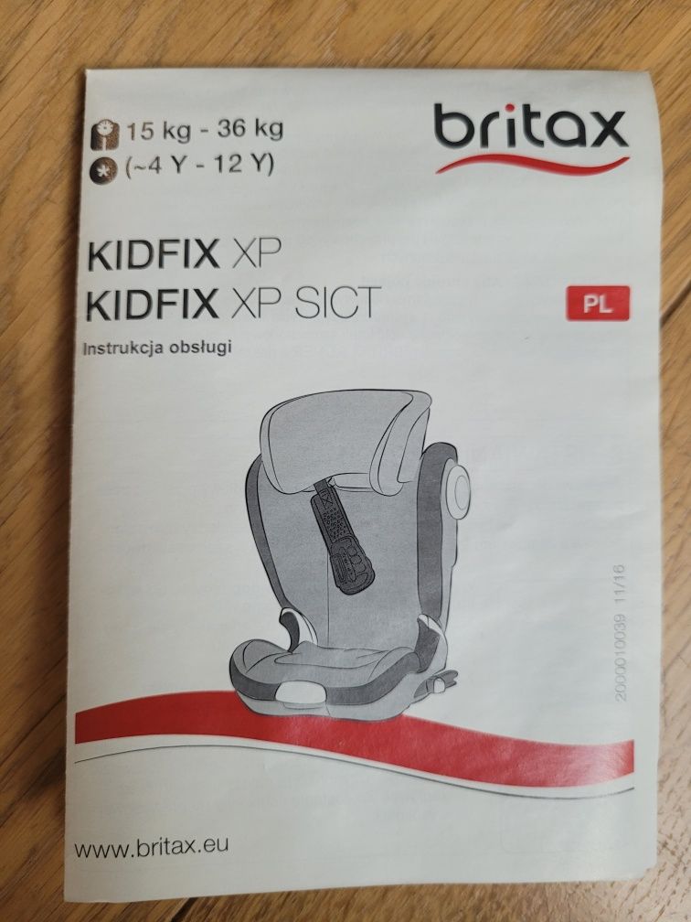 Fotelik samochodowy britax romer kidfix xp, 15 - 36 kg