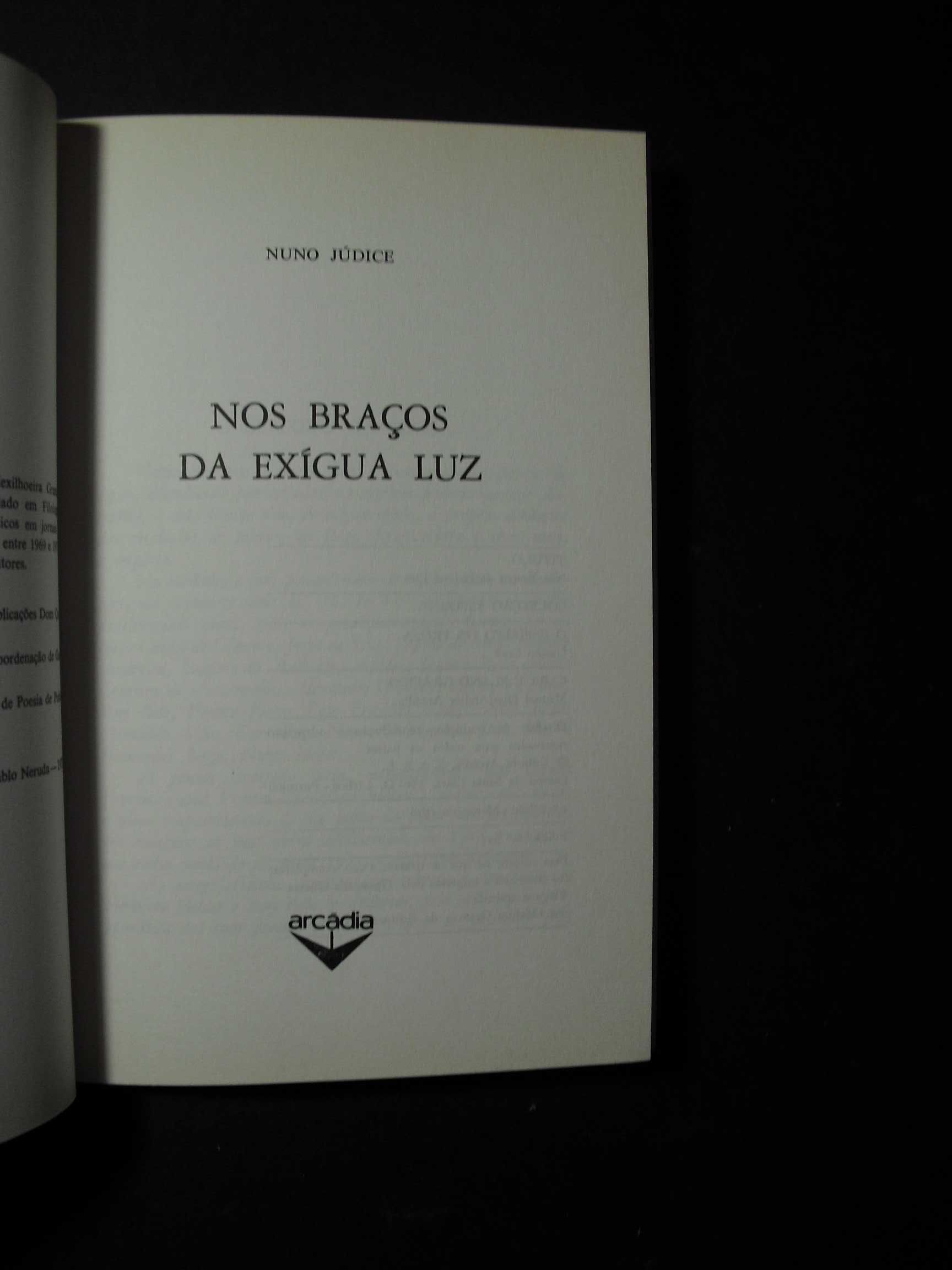 Nuno Júdice ;Nos Braços da Exígua Luz;