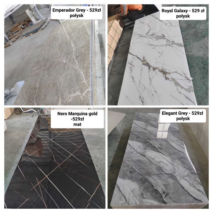 Płyty Węglowe Panele Ścienne 280x122cm Nowy Asortyment!!! Wodoodporne