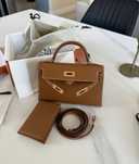 Hermes Kelly Mini Epsom gold luksusowa