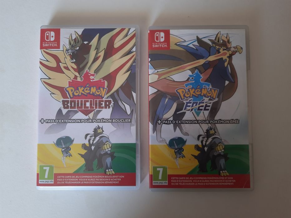 Caixas jogos pokemon sword e shield expansão em francês