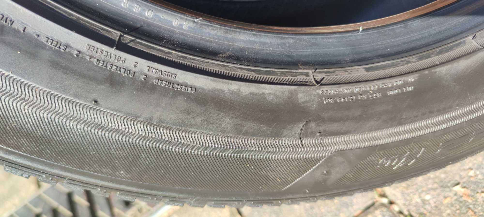 Opony 265/50 R20 Bridgestone 1szt ok,  druga lekko uszkodzona