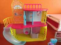 Polly pocket (casa, 4 bonecas e acessorios)