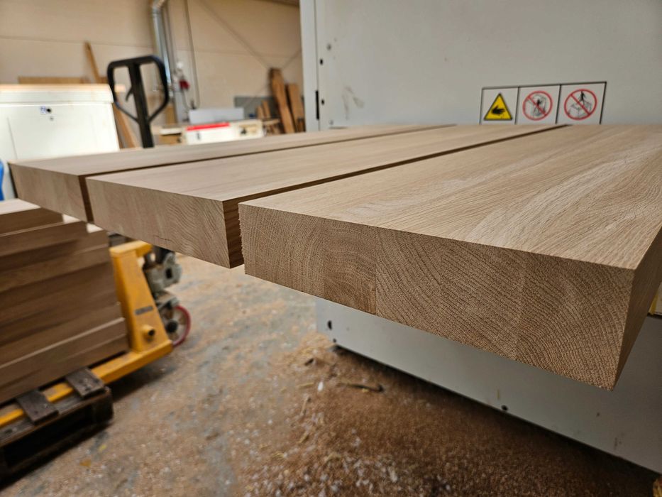 Stopnie dębowe lite grube 6cm, stopnice schodowe Dąb lity schody