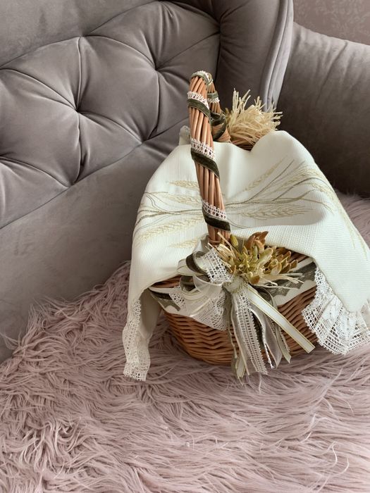 Великодній кошик з рушничком