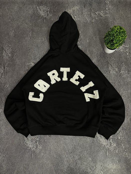 Зіп Худі Corteiz hoodie black чорне зип худи кортез