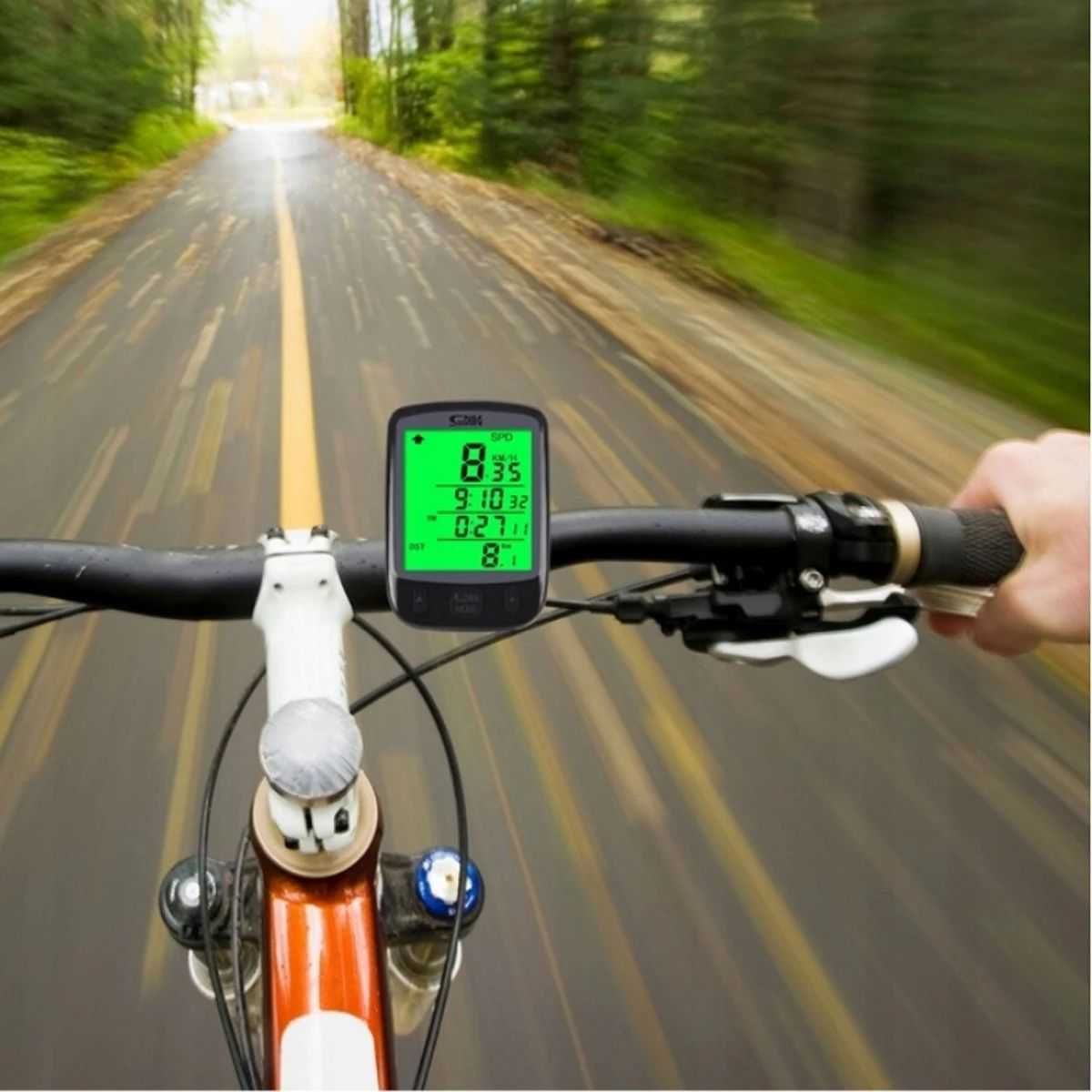 Licznik rowerowy 28 funkcji LCD prędkościomierz dystans