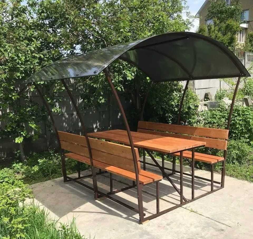 Беседка альтанка садова металлическая для дачі под заказ продам Loft