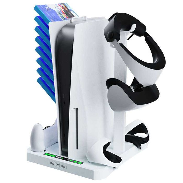 Підставка Для PS5 VR2 + Ігрових Диск/Стійка ДЛЯ ЗБЕРІГАННЯ ШОЛОМА