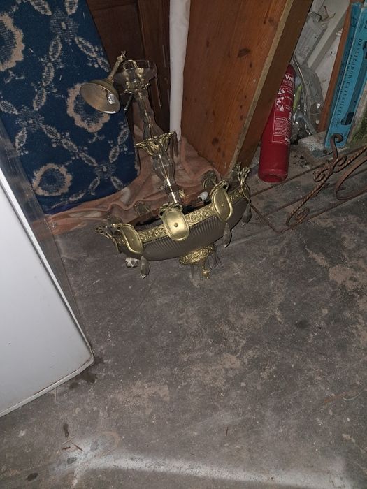 Candeeiro de teto em bronze