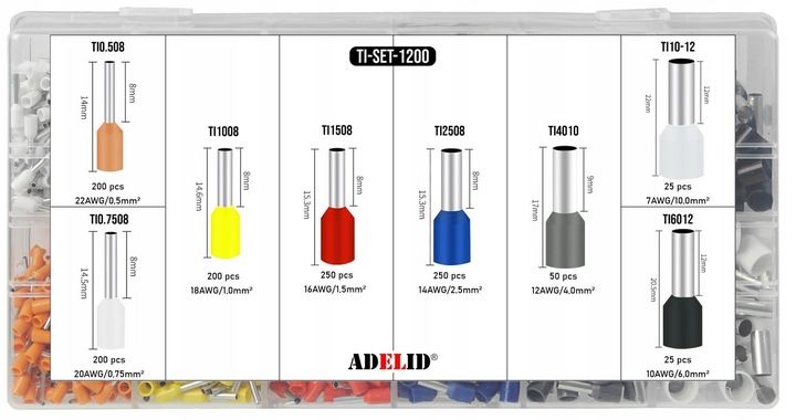 Zaciskarka Konektorów Końcówek Ściągacz Izolacji