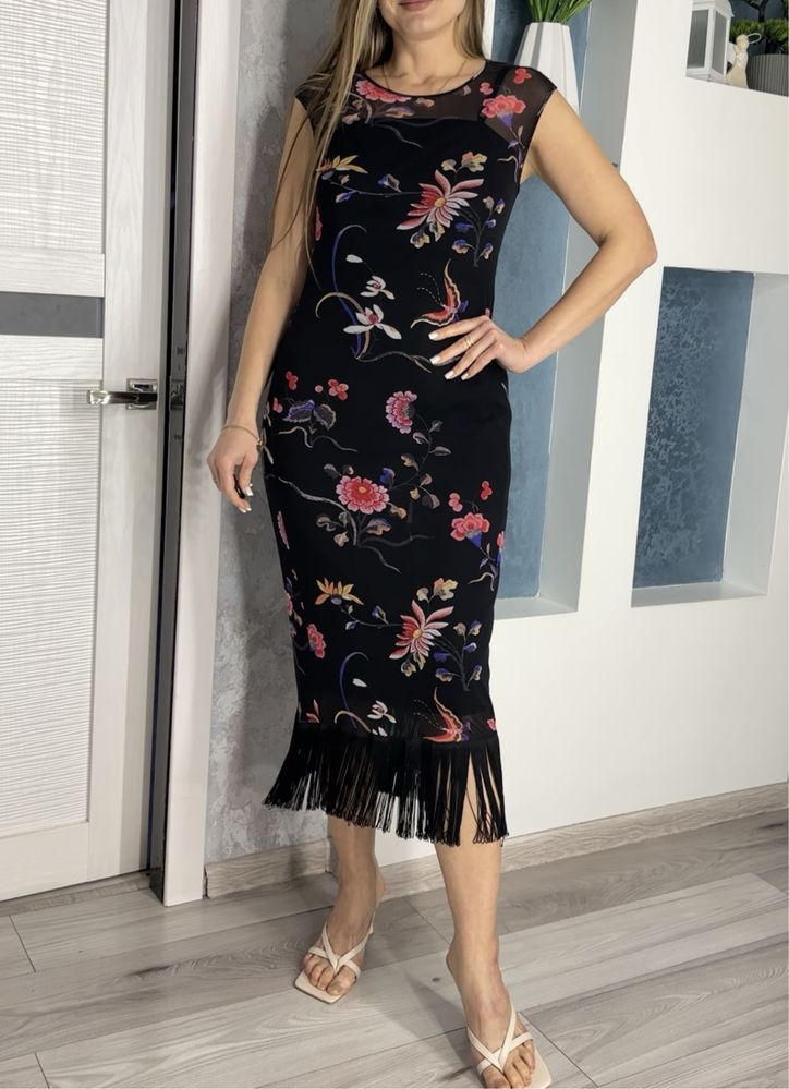 Сукня двойка Dolce & Gabbana D&G 1998 Mesh & Fringes dress