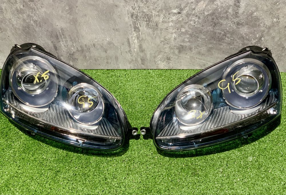 Фара лінзована Гольф 5 фари лінзовані комплект оригінал Golf 5 розборк