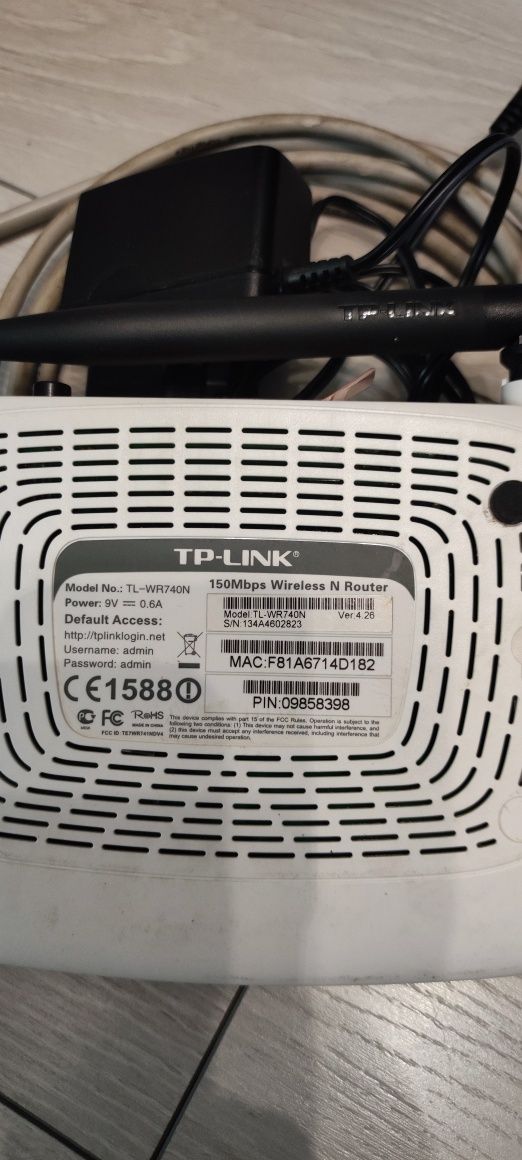 Router Tp-Link 150Mbps 2,4GHz TL-wr740n N Wi-Fi