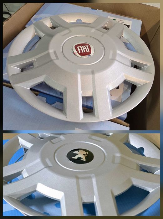 Pack 4 Tampões Auto-caravana / Carrinha Fiat Ducato / Peugeot 15"