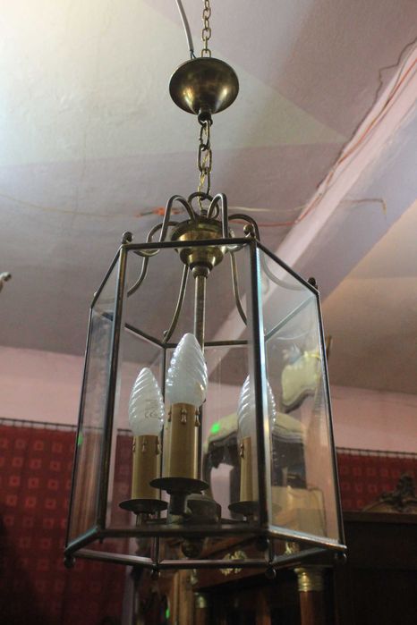 Francuska wisząca lampa - żyrandol - latarenka - Gryfino