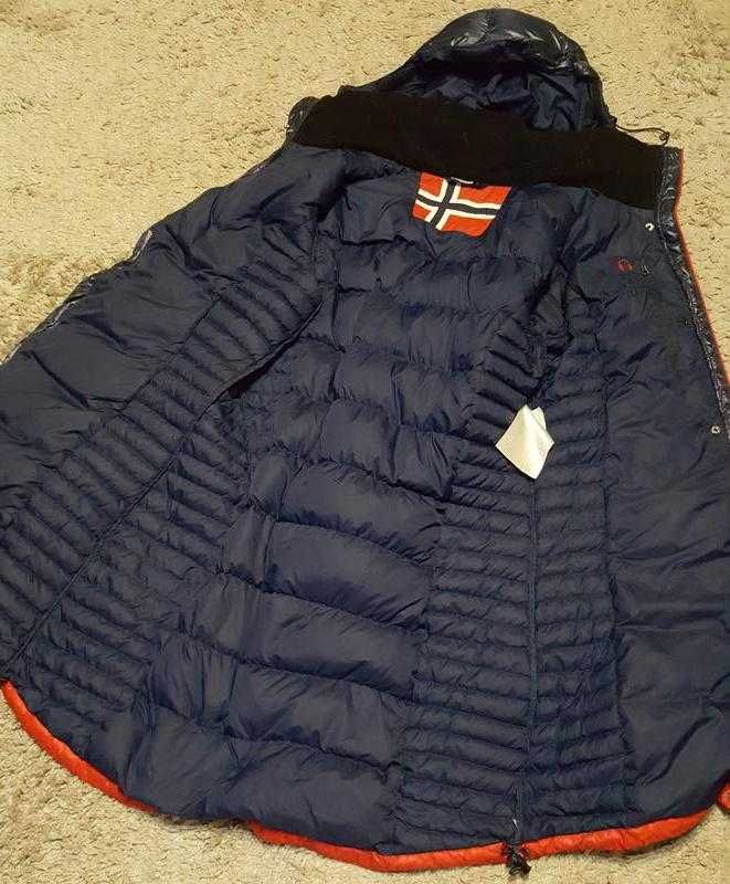 Оригинал.фирменный,теплый,удлиненный пуховик-куртка bergans, норвегия