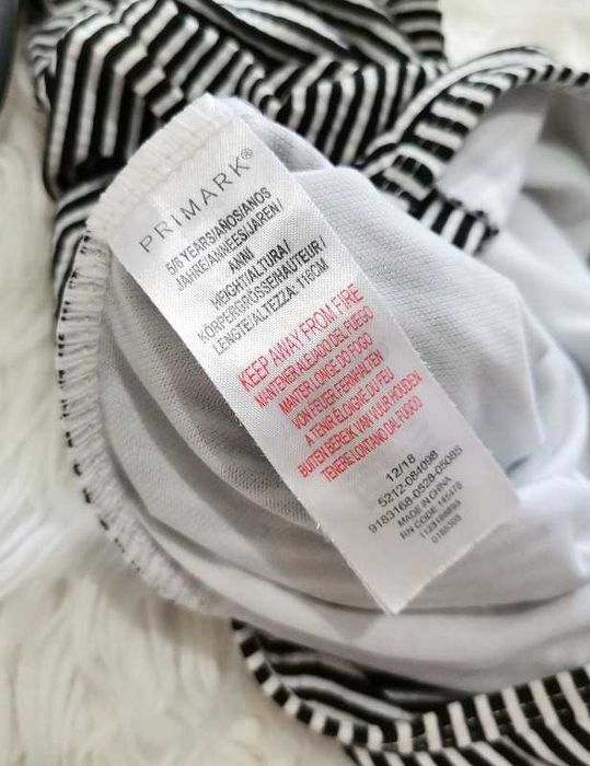 Strój kąpielowy jednoczęściowy z falbaną Primark 110cm 116cm 5-6 lat