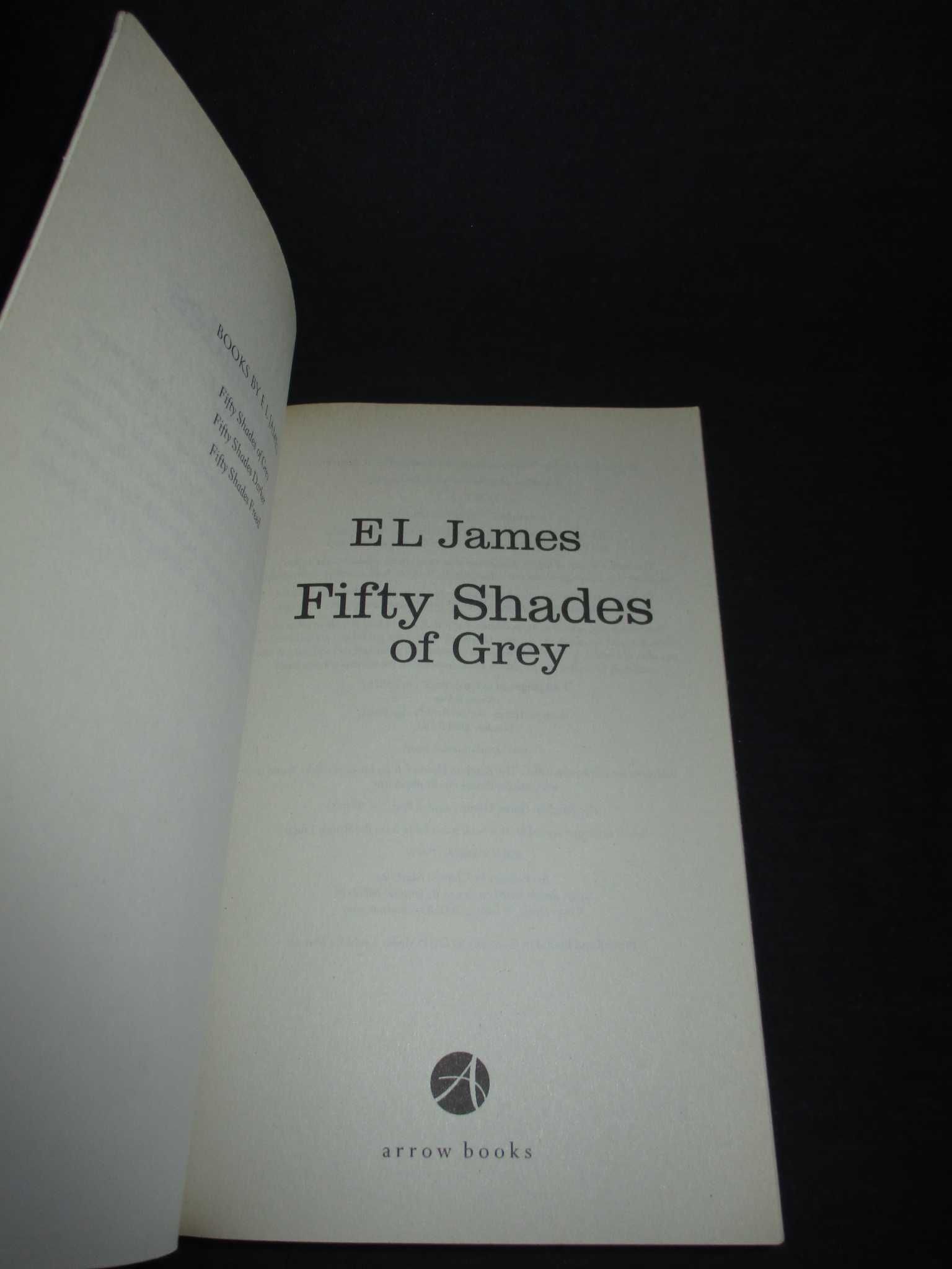 Livros Trilogia Fifty Shades of Grey E. L. James