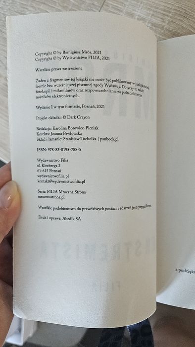 Książka Ekstremista Remigiusz Mróz
