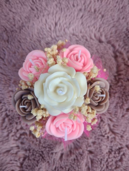 Mini flowerbox świece sojowe