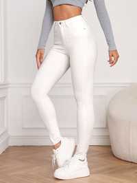 Білі джинси скіні стильні універсальні штани