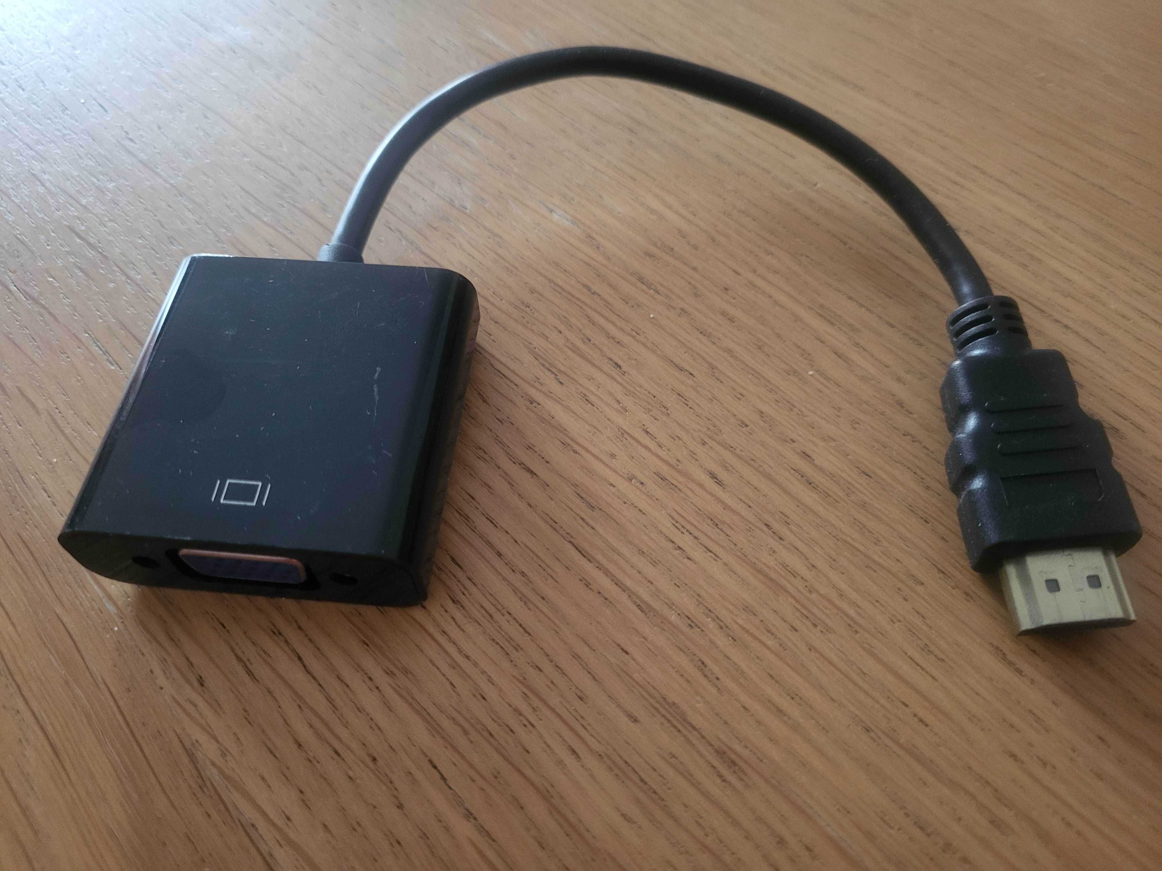 Adapter konwerter VGA (żeński) do HDMI (męski)