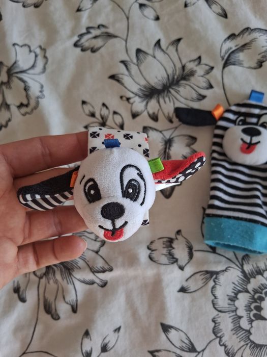 Gryzak pluszowe pacynki zegarek z grzechotką