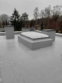 dach płaski membrana PVC papa stropodach  hydroizolacja taras balkon