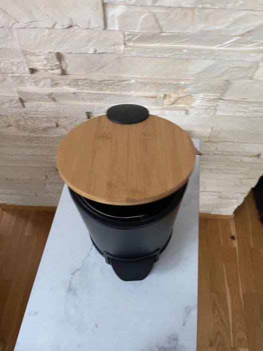 Kosz na śmieci Relaxdays Kosz na śmieci łazienkowy 3 l czarny