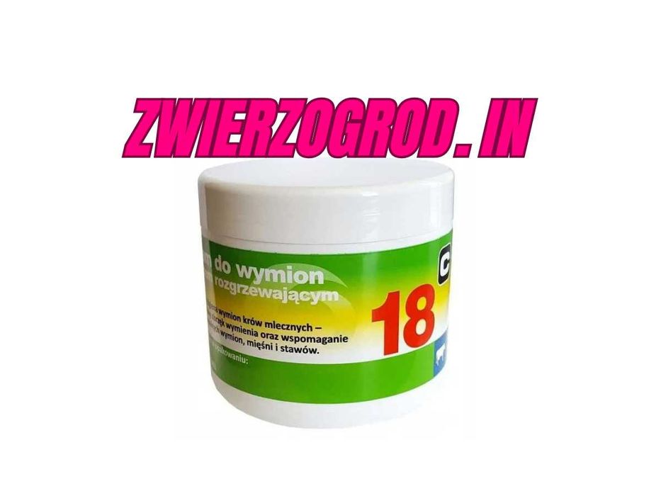 Balsam do wymion "18" Rozgrzewająca Krowa Mleczna 500 ml
