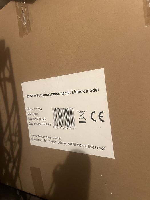 Grzejnik podczerwieni 720w WIFI carbon PILOT