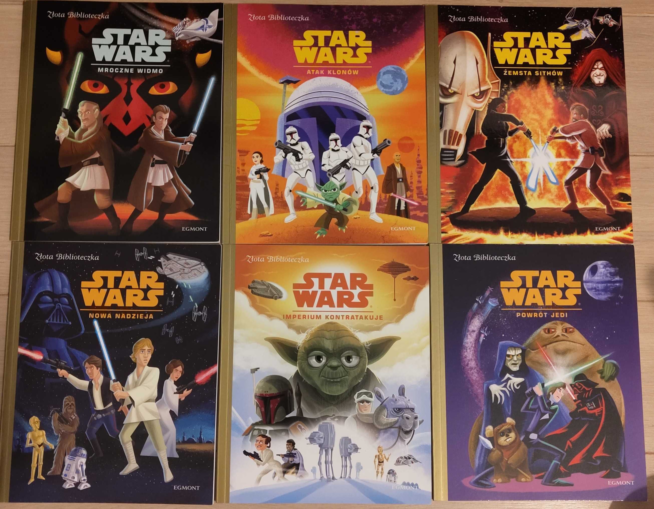 Zestaw sześciu książek Złota Biblioteczka Star Wars!