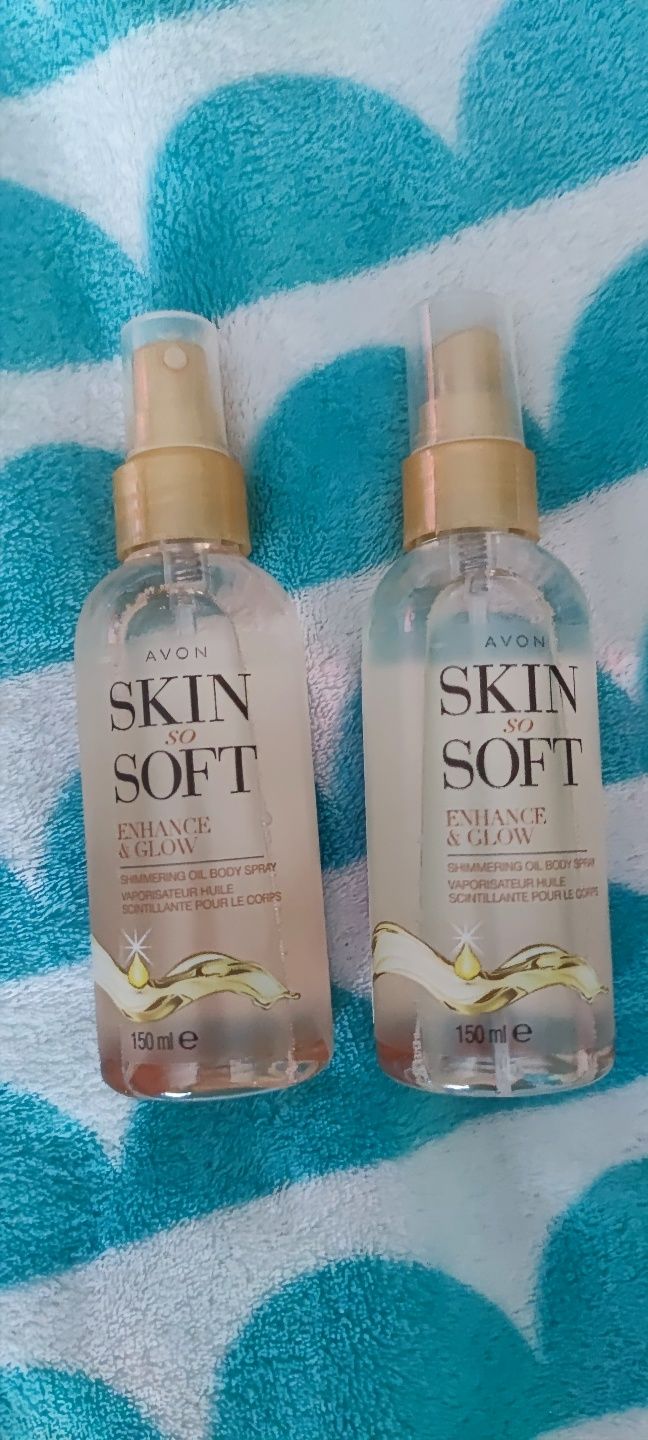 2x Olejek w sprayu z połyskującymi drobinkami złota 150ml Avon