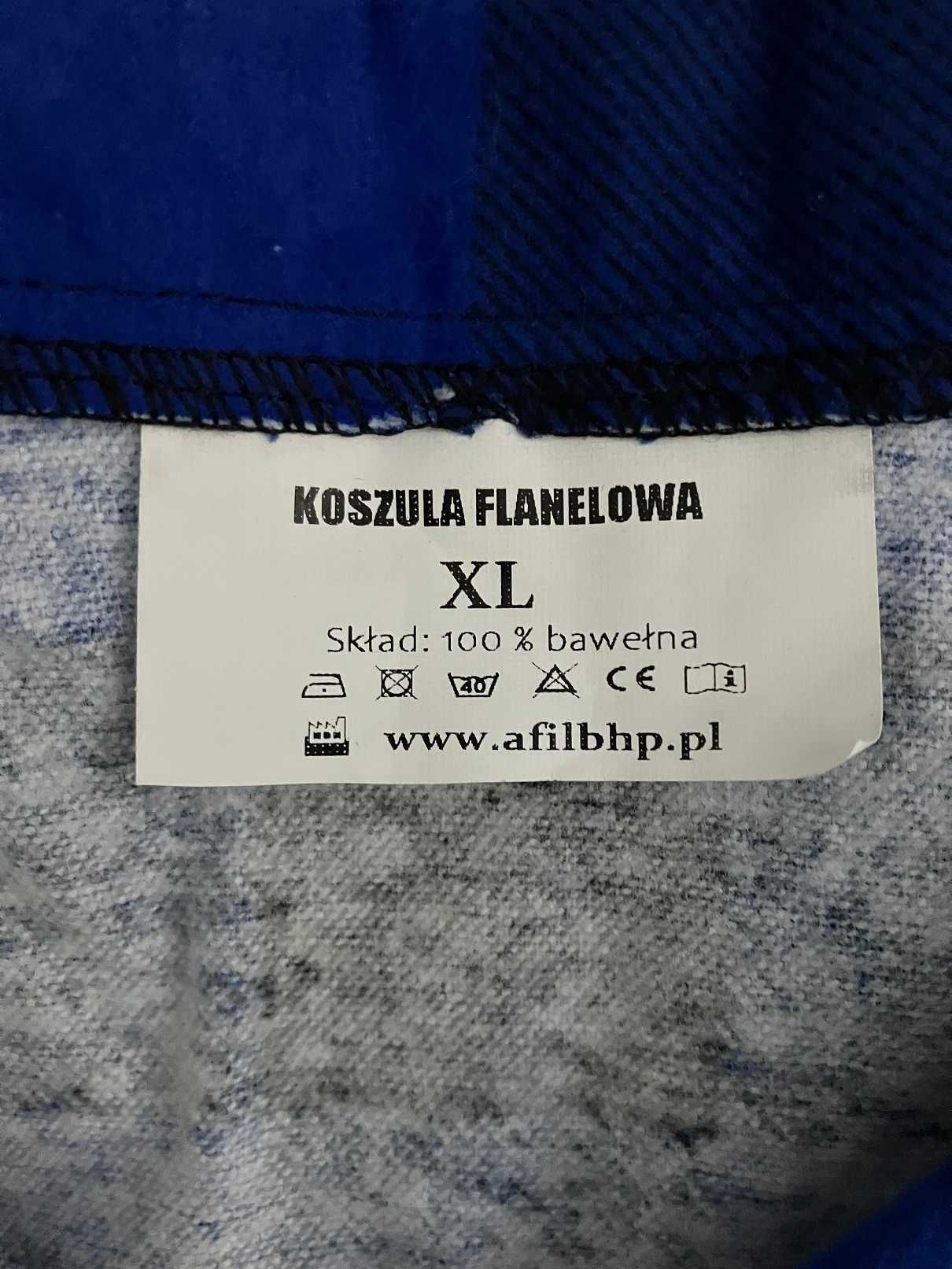 Flanelowa koszula w kratę r. 42/40 (XL/L)