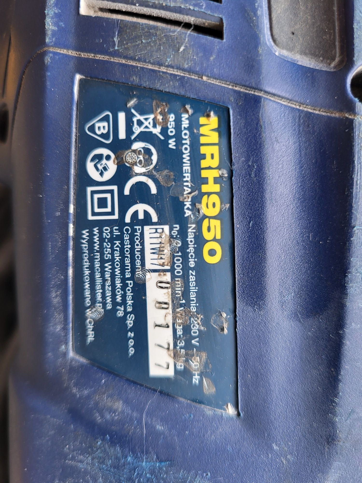 Młotowiertarka  MacAllister 950W