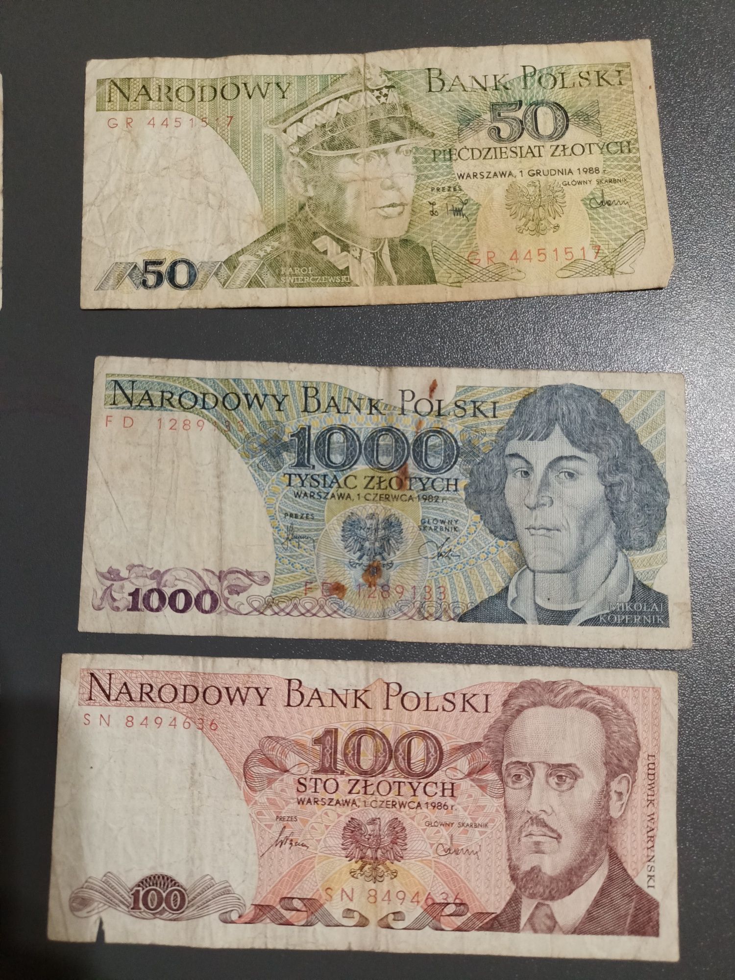 Stare stare banknoty