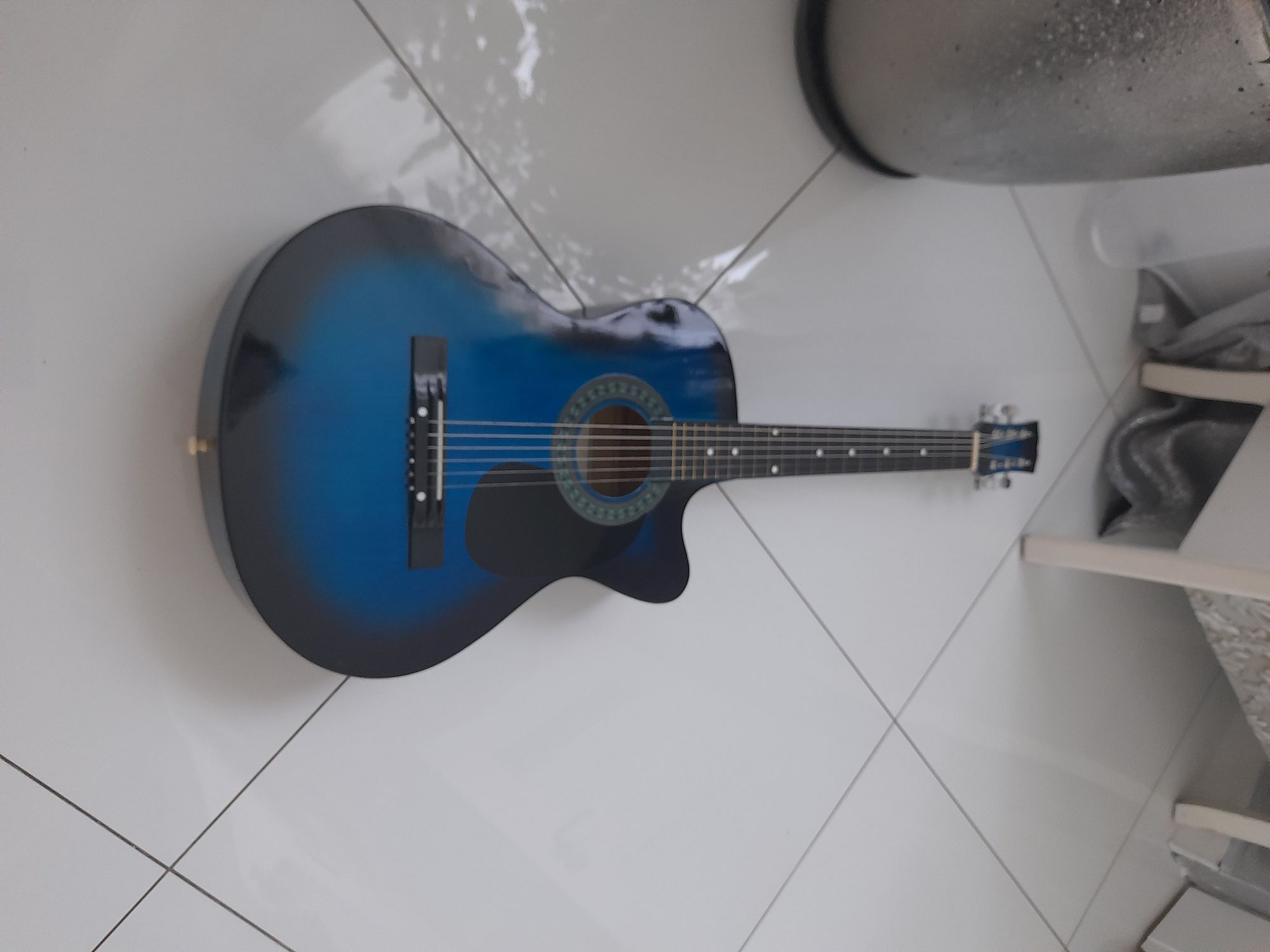 Gitara akustyczna castelo g3 rozmiar 4/4 niebieski połysk