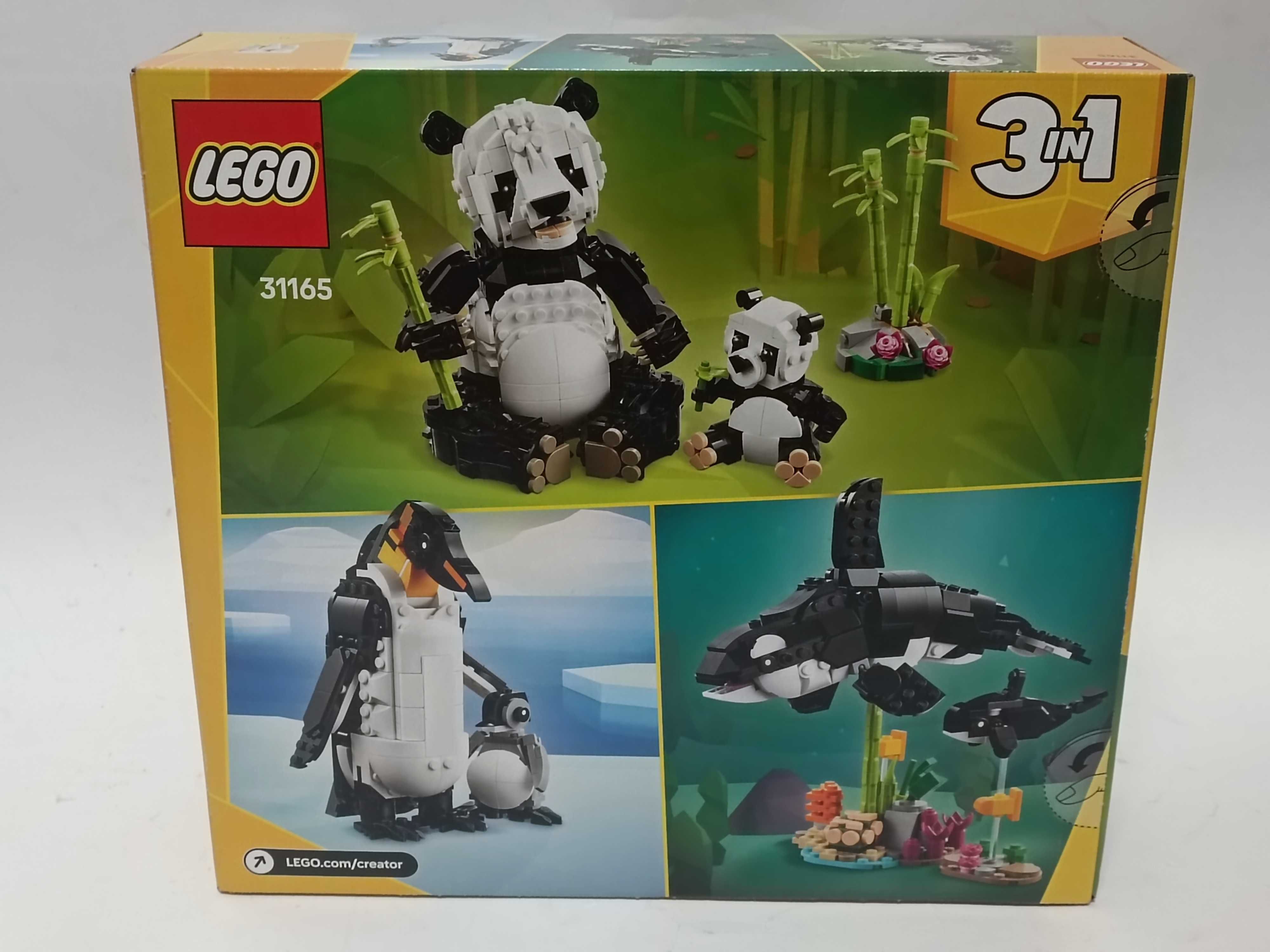 Lego Creator 31165 Dzikie Zwierzęta Rodzina Pand 3W1 500/06/25s