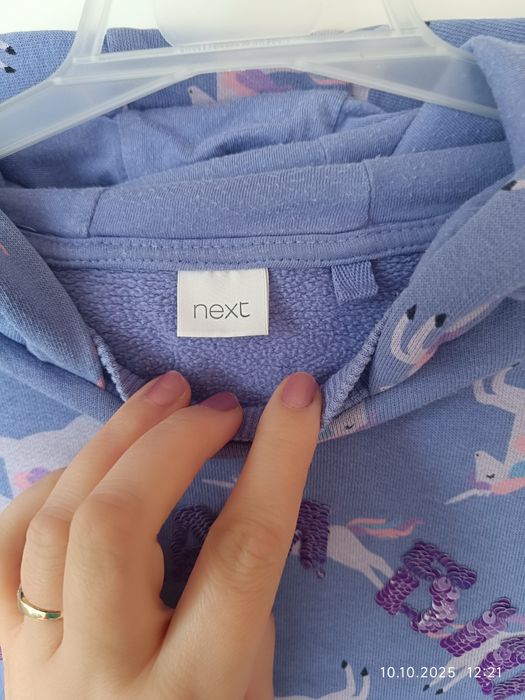 Bluza Unicorn Next r 134 kieszeń kangur